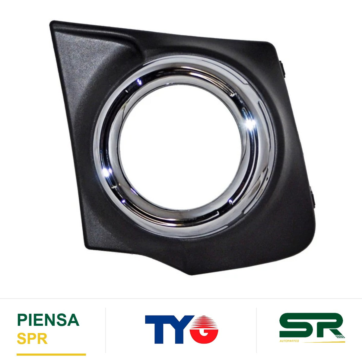 REJILLA IZQUIERDA PARA FARO DE NIEBLA CROMADA MITSUBISHI PU L200 2016-2019 TYG