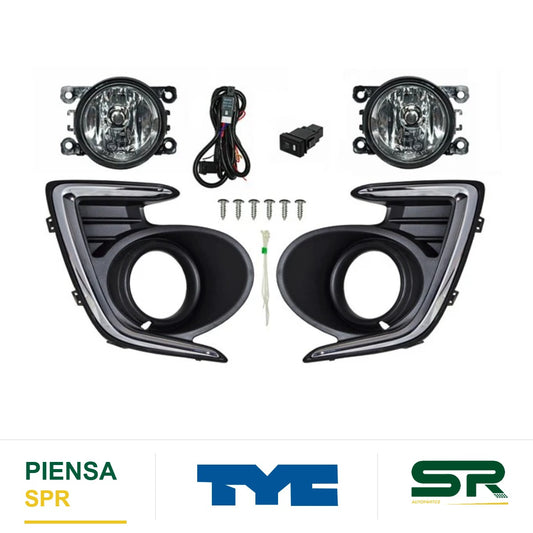 FARO DE NIEBLA JUEGO DODGE ATTITUDE 2015-2024 / MIRAGE G4 2019-2020 C / PARRILLA TYC