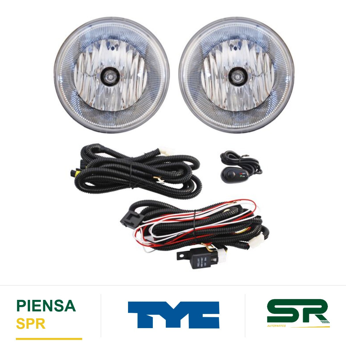 FARO DE NIEBLA JUEGO DODGE 300 / 300C 2005-2009 / DAKOTA 2005-2010 TYC