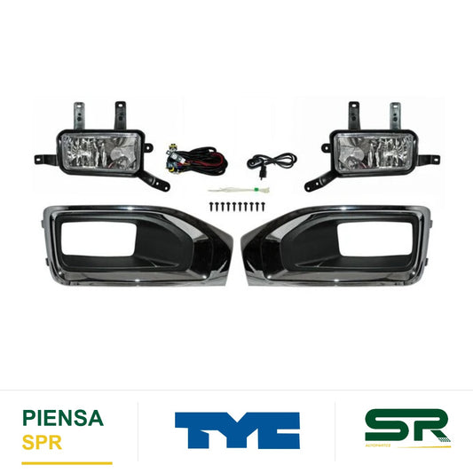 FARO DE NIEBLA CON MOLDURA CROMADA JUEGO CHEVROLET YUKON / DENALI 2015-2016 C / PARRILLA TYC