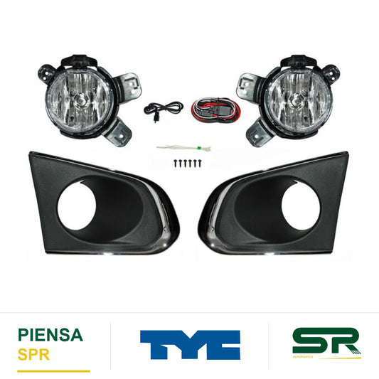 FARO DE NIEBLA JUEGO CHEVROLET TRAX 2013-2016 C / PARRILLA TYC