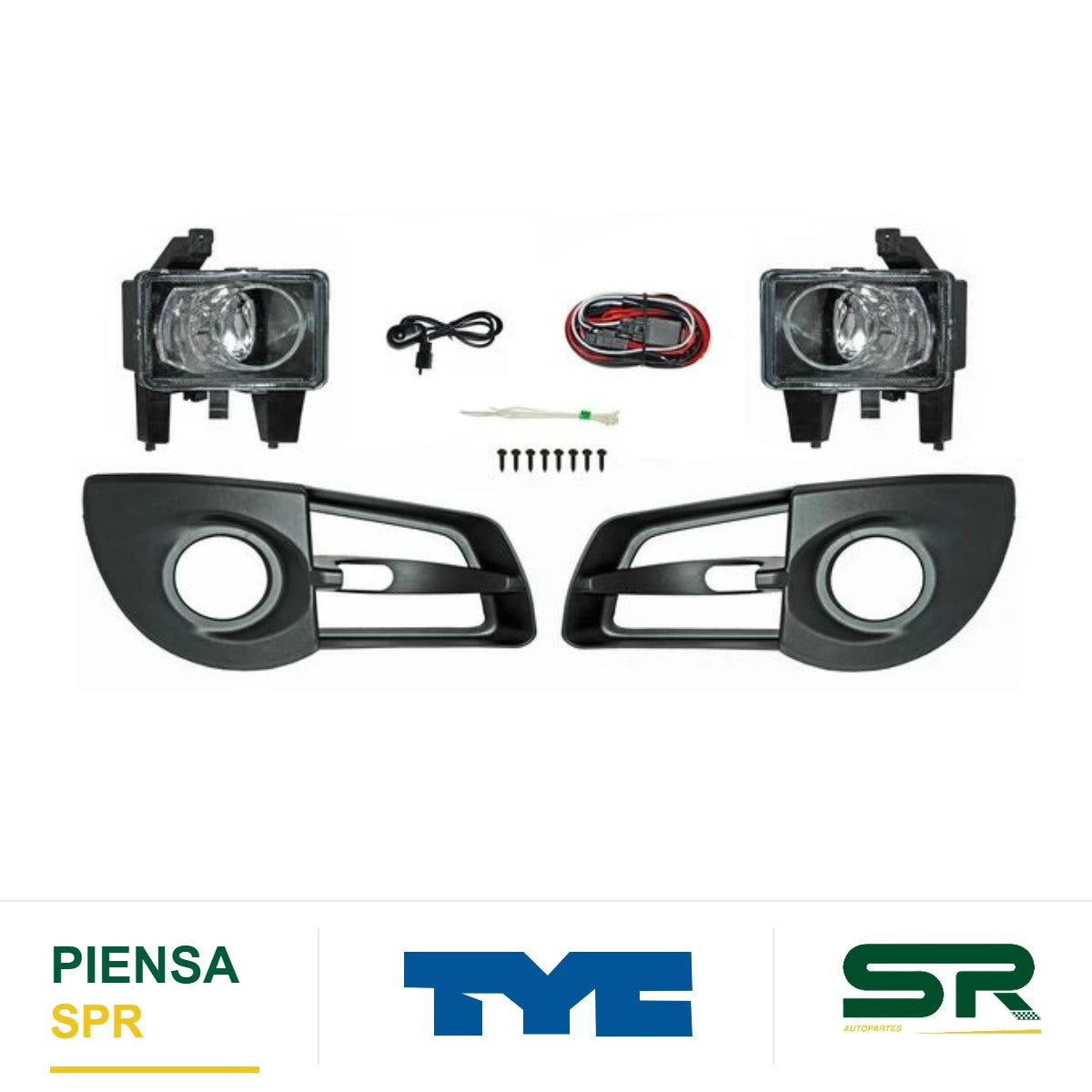 FARO DE NIEBLA JUEGO CHEVROLET TORNADO 2012-2020 C / PARRILLA P / GANCHO TYC