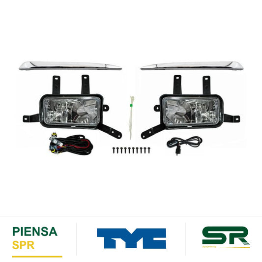 FARO DE NIEBLA CON MOLDURA CROMADA JUEGO CHEVROLET SUBURBAN / TAHOE 2015-2017 TYC