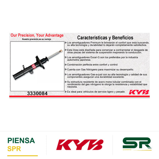 AMORTIGUADOR DELANTERO IZQUIERDO GAS EXCEL-G / TOYOTA YARIS SEDAN (2016-2019) KYB