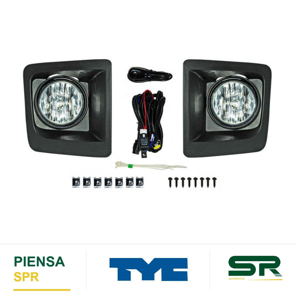 FARO DE NIEBLA JUEGO CHEVROLET SIERRA 2014-2015 C / PARRILLA TYC
