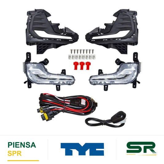 FARO DE NIEBLA LED CHEVROLET ONIX 2021-2025 C / REJILLA TYC