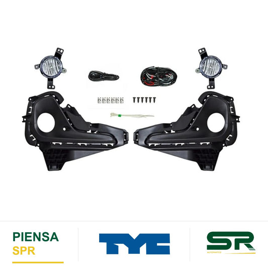 FARO DE NIEBLA JUEGO CHEVROLET ONIX 2020-2025 C / PARRILLA 624 TYC