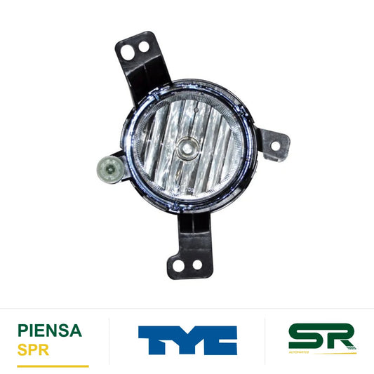 FARO DE NIEBLA IZQUIERDO CON FOCO CHEVROLET ONIX 2020-2025 C / BASE TYC