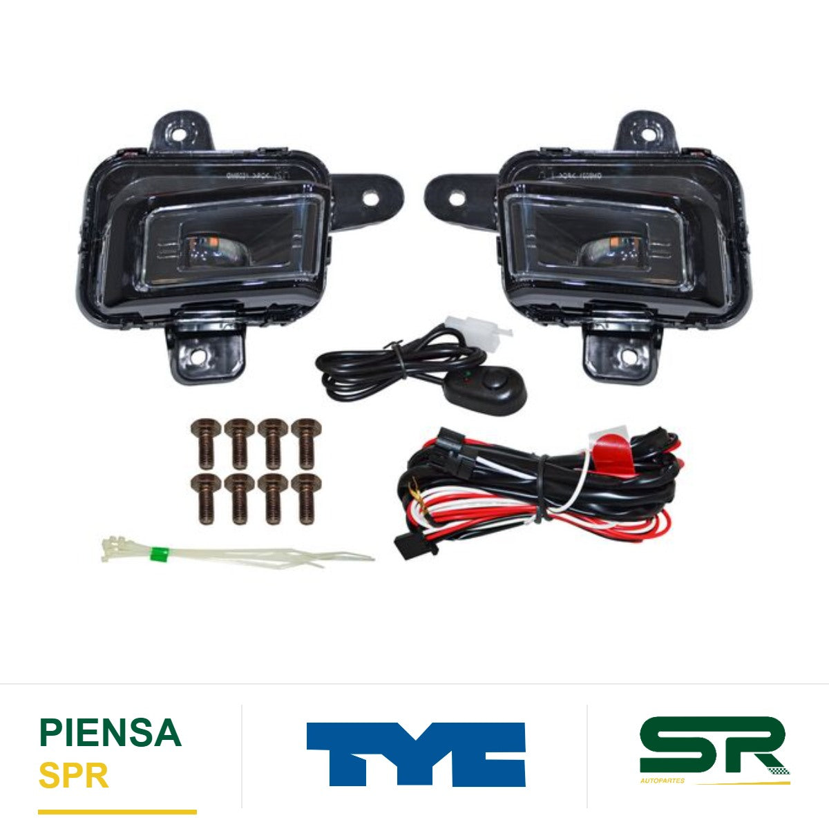 FARO DE NIEBLA JUEGO LED CHEVROLET GMC SIERRA 2023-2024 1500 TYC
