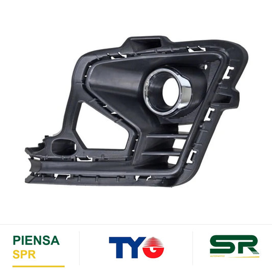 REJILLA IZQUIERDO PARA FARO DE NIEBLA CROMADA KIA RIO 2021-2023 EX C / MOLD TYG