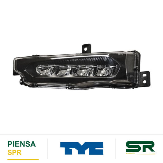 FARO DE NIEBLA IZQUIERDO LED BMW X3 2018-2021 FONDO NEGRO TYC
