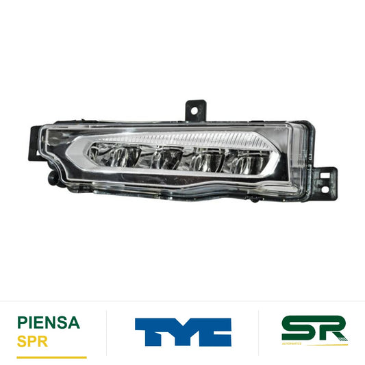 FARO DE NIEBLA IZQUIERDO CROMADA LED BMW X3 2018-2019 FONDO RVR TYC