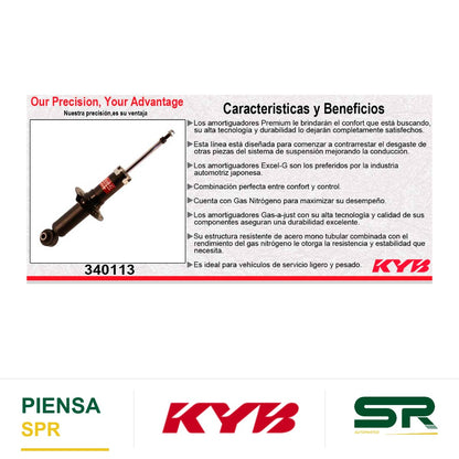 AMORTIGUADOR TRASERO GAS EXCEL-G SUBARU BRZ PREMIUM (2016-2018). KYB