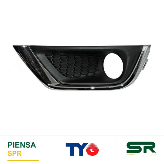 REJILLA IZQUIERDO PARA FARO DE NIEBLA CROMADA JEEP COMPASS 2018-2021 / USA TYPE 2017-2019 C / MOLD 352 TYG
