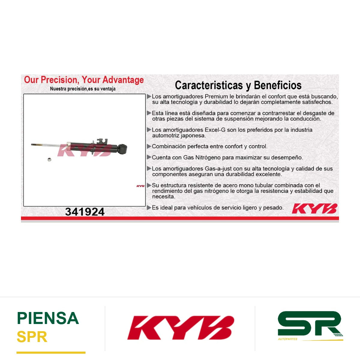 AMORTIGUADOR TRASERO GAS EXCEL-G MINI COOPER S (2002-2006) KYB