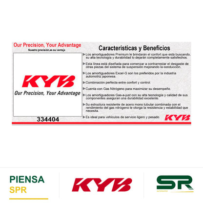 AMORTIGUADOR DELANTERO DERECHO GAS EXCEL-G / RENAULT SAFRANE 2.3 V6 (2009-2011) KYB