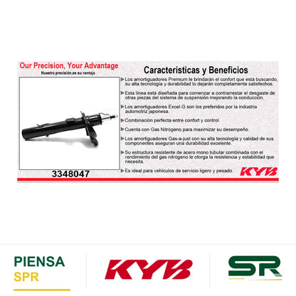 AMORTIGUADOR DELANTERO DERECHO GAS EXCEL-G FORD ESCAPE (13). KYB