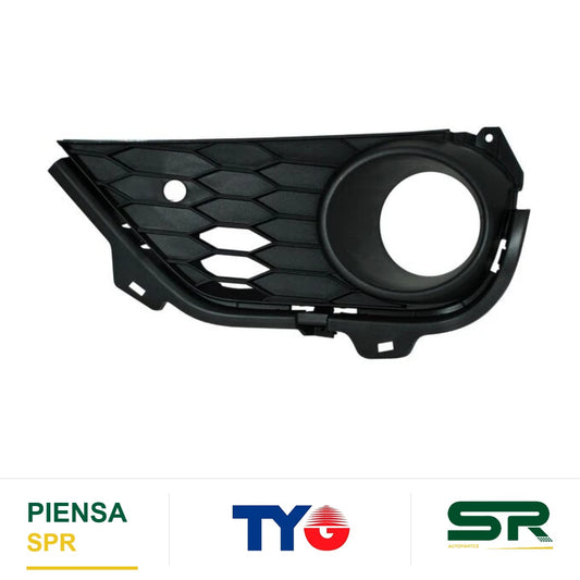 REJILLA IZQUIERDO CON HOYO PARA SENSOR PARA FARO DE NIEBLA HONDA PILOT 2019-2022 MTP TYG