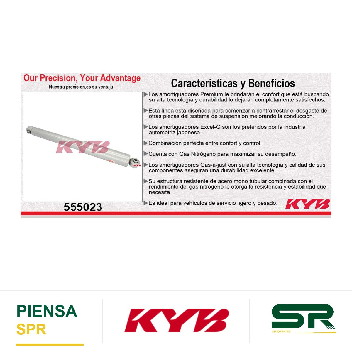 AMORTIGUADOR TRASERO GAS-A-JUST NISSAN TITAN 4WD (2004-2012) KYB