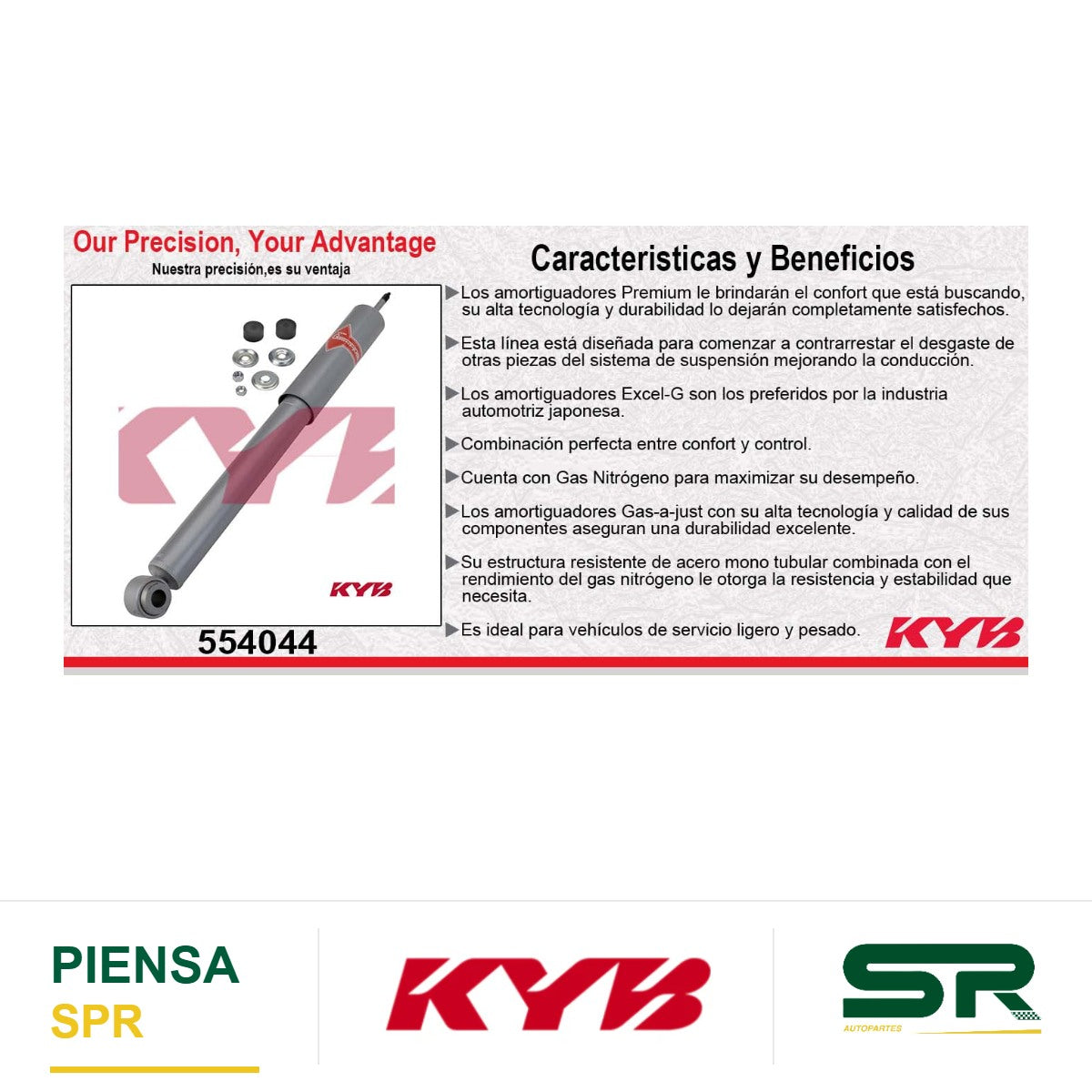 AMORTIGUADOR TRASERO GAS-A-JUST TOYOTA 4 RUNNER (1990-1995) KYB