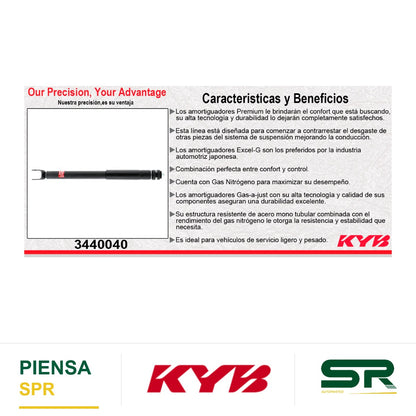 AMORTIGUADOR TRASERO GAS EXCEL-G FORD EXPLORER 2WD & 4WD (2013-2019) KYB