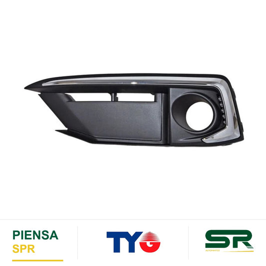 REJILLA IZQUIERDO PARA FARO DE NIEBLA CROMADA HONDA CIVIC 2019-2020 4P C / MOLD 352 TYG