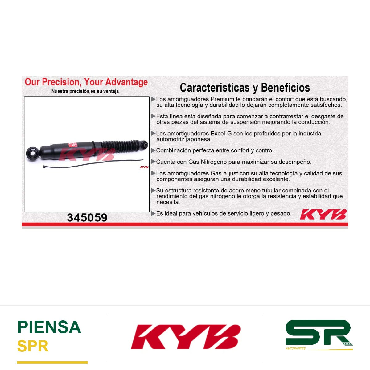 AMORTIGUADOR TRASERO GAS EXCEL-G CHEV TORNADO (2004-2010) KYB