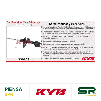 AMORTIGUADOR DELANTERO DERECHO GAS EXCEL-G HONDA. RIDGELINE (2006-2012) KYB