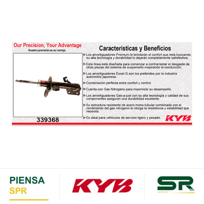 AMORTIGUADOR DELANTERO IZQUIERDO GAS EXCEL-G NISSAN SENTRA (2013-2019) KYB