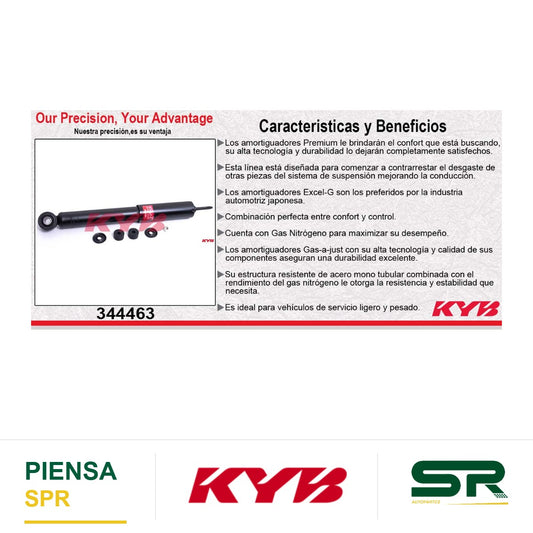 AMORTIGUADOR DELANTERO GAS EXCEL-G NISSAN VAN URVAN (2002-2013). KYB