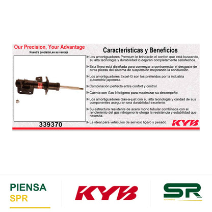 AMORTIGUADOR DELANTERO IZQUIERDO GAS EXCEL-G SUBARU BRZ PREMIUM (2016-2018). KYB