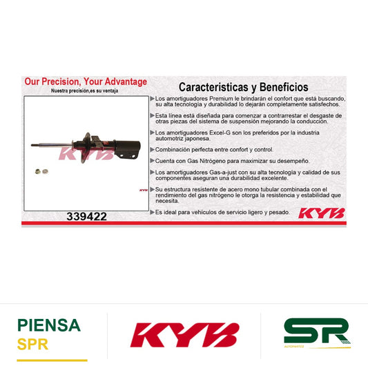 AMORTIGUADOR DELANTERO GAS EXCEL-G BUICK ENCLAVE (2013-2015) - CHEV. TRAVERSE (2013-2014) - GMC. ACADIA (2013-2014) KYB