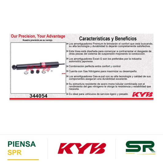 AMORTIGUADOR DELANTERO GAS EXCEL-G TOYOTA. 4RUNNER TODAS (1984-1985) - PICKUP. EXC. T100 TACOMA 4 RUNNER TODAS 4WD (1984-1985) KYB