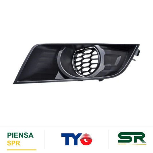 REJILLA IZQUIERDO SIN FARO DE NIEBLA NEGRA FORD RANGER 2017-2019 AGT TYG