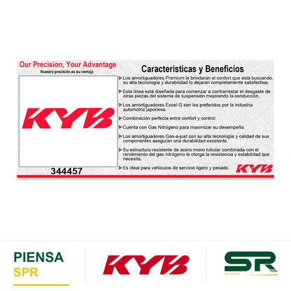 AMORTIGUADOR TRASERO GAS EXCEL-G VW CADDY PASAJEROS (2014-2017). KYB