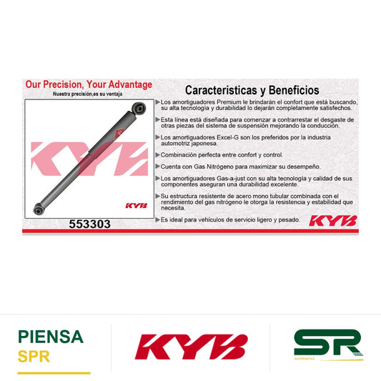 AMORTIGUADOR TRASERO DERECHO GAS-A-JUST NISSAN PATHFINDER (1998-2004) KYB