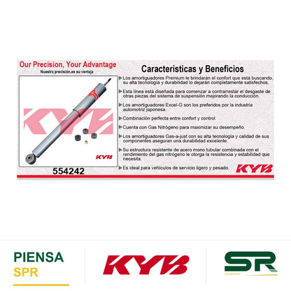 AMORTIGUADOR GAS-A-JUST TRA TOYOTA TUNDRA 2WD (2000-2006) KYB
