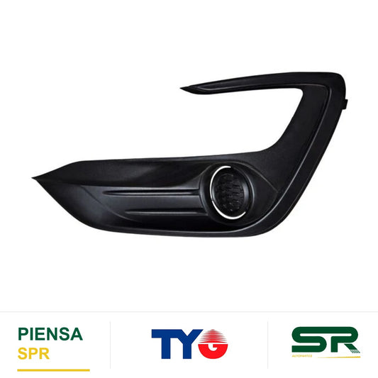 REJILLA IZQUIERDO SIN FARO DE NIEBLA FILO NEGRO FORD FIGO 2019-2021 P / FARO Y TYG