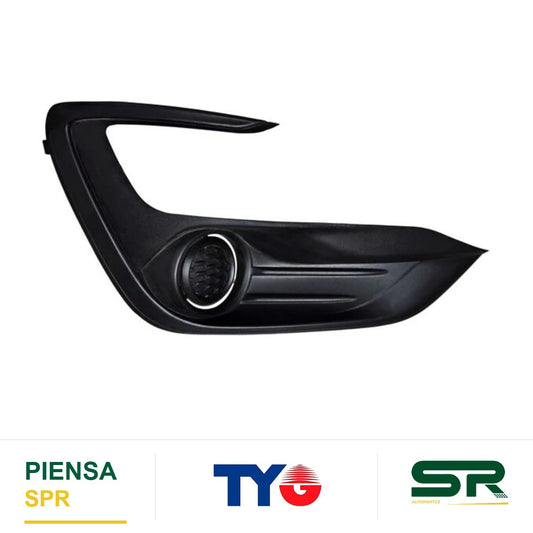 REJILLA DERECHO SIN FARO DE NIEBLA FILO NEGRO FORD FIGO 2019-2021 P / FARO Y TYG