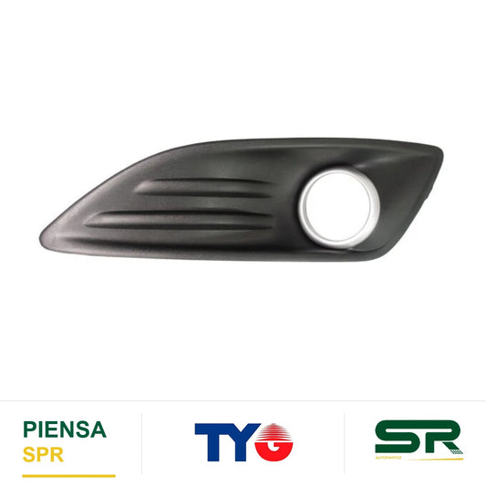 REJILLA IZQUIERDO PARA FARO DE NIEBLA PLATA FORD FIESTA 2014-2019 FILO TYG