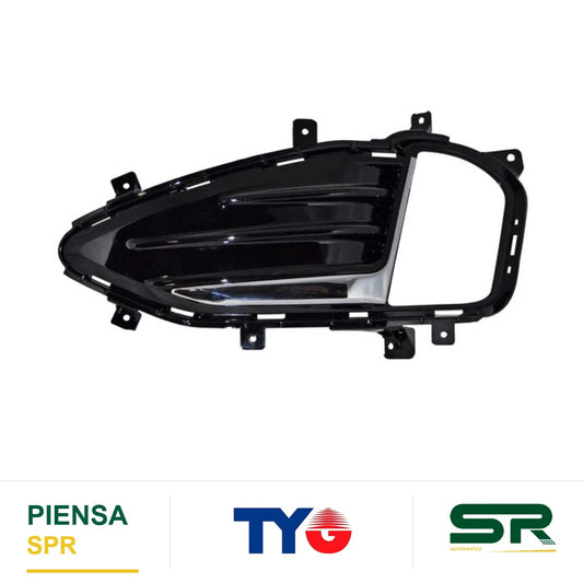 REJILLA IZQUIERDO PARA FARO DE NIEBLA CROMADA FORD EDGE 2019-2024 C / MOLD TYG