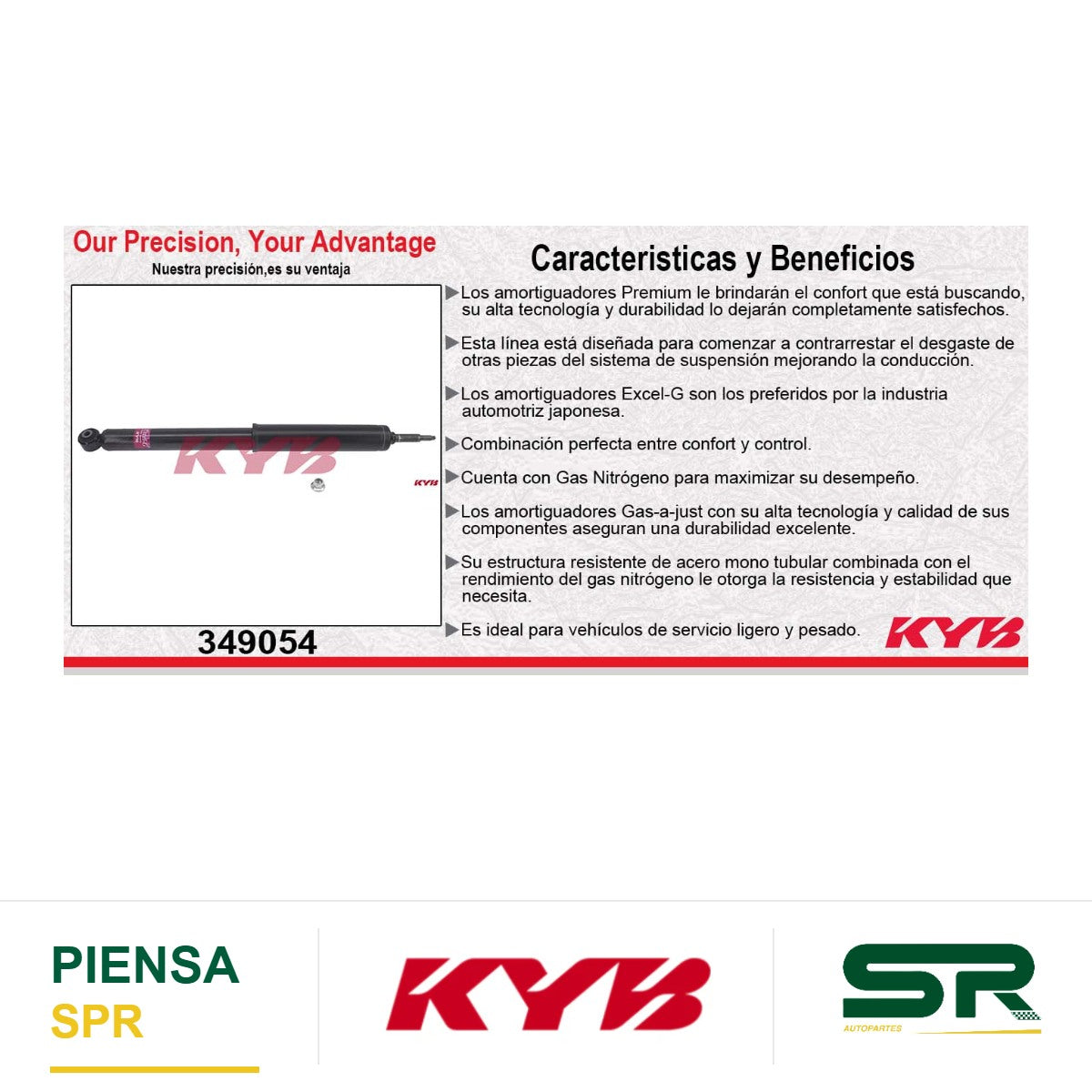 AMORTIGUADOR TRASERO GAS EXCEL-G TOYOTA TUNDRA 2WD Y 4WD (2007-2018) KYB