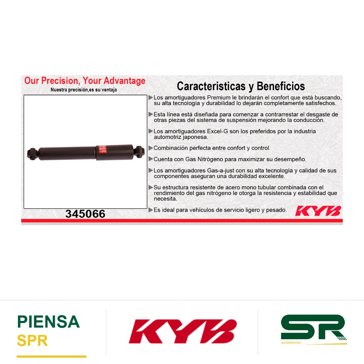 AMORTIGUADOR TRASERO GAS EXCEL-G NISSAN ARMADA (2005-2010) KYB
