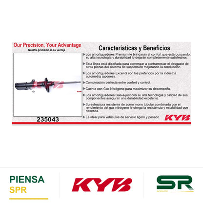 AMORTIGUADOR TRASERO IZQUIERDO GAS EXCEL-G TOYOTA. CAMRY (1987-1991) KYB