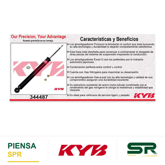 AMORTIGUADOR TRASERO GAS EXCEL-G BMW X3 (2004-2010). EXCEPTO SPORT KYB