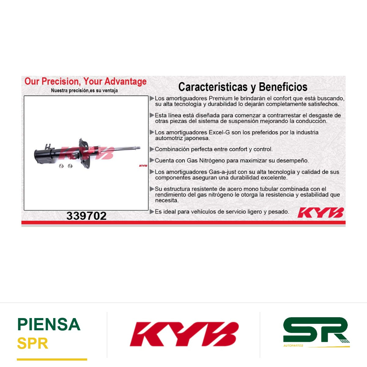 AMORTIGUADOR DELANTERO DERECHO GAS EXCEL-G CHEV ASTRA (2007-2008) KYB