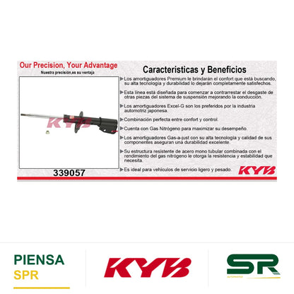 AMORTIGUADOR DELANTERO IZQUIERDO GAS EXCEL-G CHEV EQUINOX (2005-2006) - PONTIAC. TORRENT (06) KYB