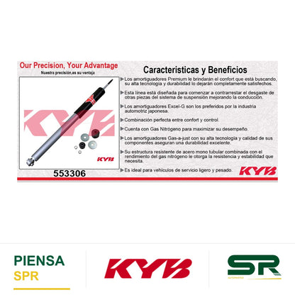 AMORTIGUADOR TRASERO GAS-A-JUST MERCEDES BENZ. C230 (2002-2005) - C240 (2001-2005) - C320 (2001-2005) KYB