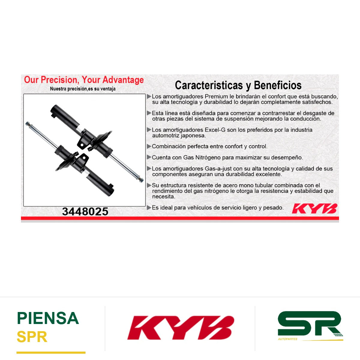 AMORTIGUADOR TRASERO GAS EXCEL-G SEAT LEON & CUPRA EXC. SUSPENSIËN ELECTRONICA (2016-2018). KYB