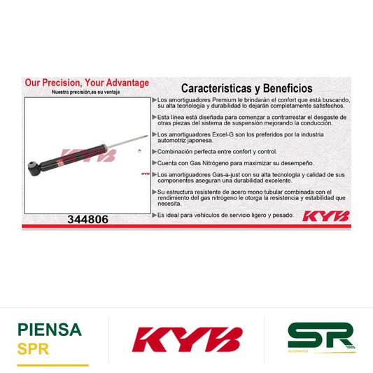 AMORTIGUADOR TRASERO GAS EXCEL-G AUDI. A6 (4F-C6) EXC. S6 Y RS6 (2005-2011) - A6 QUATTRO (2005-2011) - S6 (2007-2008) KYB